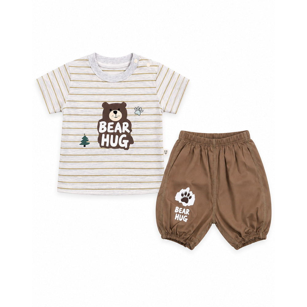 BOYS S/S 2PC KNICKER  SUIT 6-9M ZHS-26 NO-5 W.G