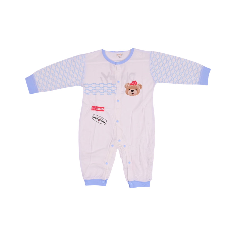 BOYS L/S PRINTED ROMPER L/W BLUE PRINTED 18-24M ZHS-26 0019