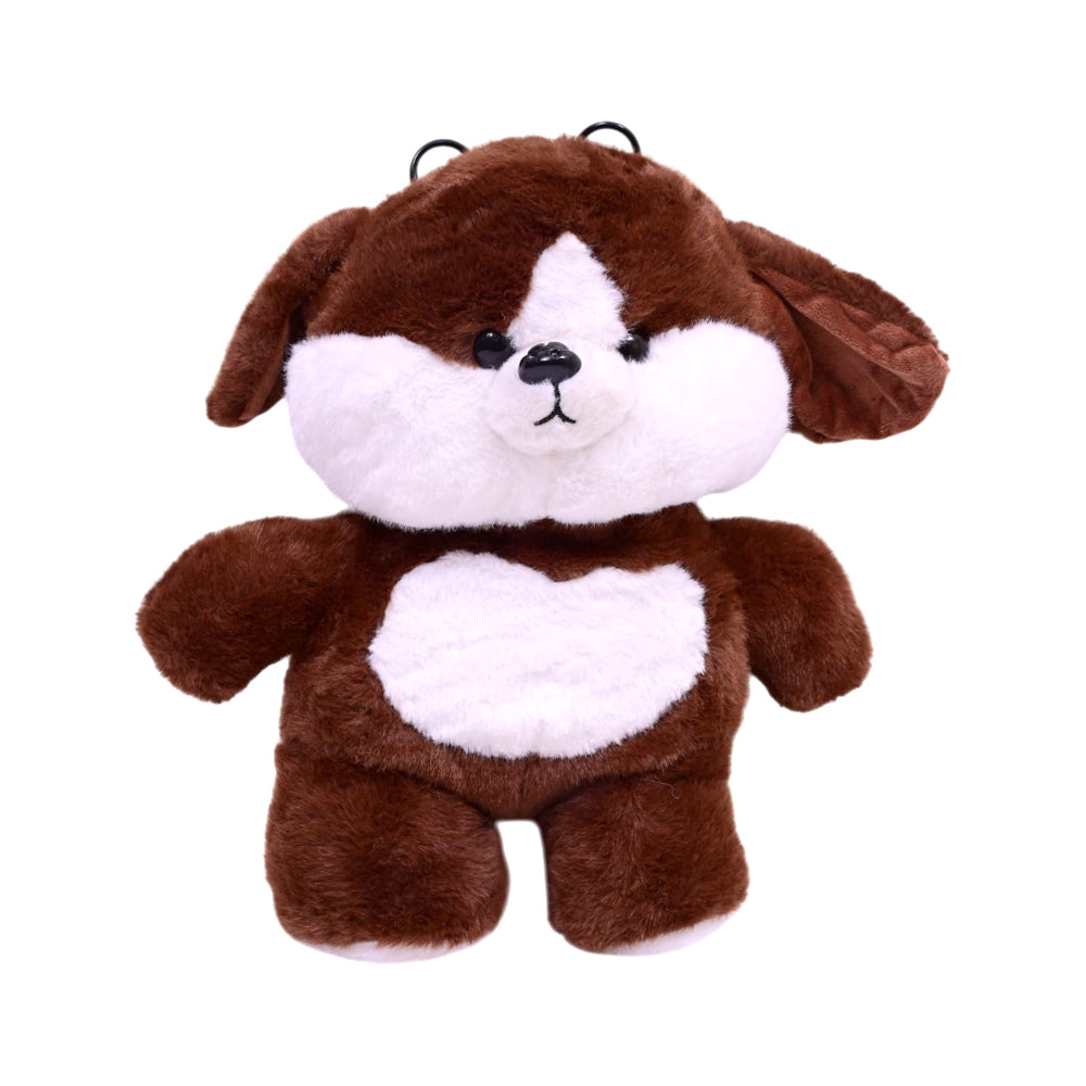 KIDS SHOULDER STAFF FUR BAG 104 ZHS-26 BROWN W.G