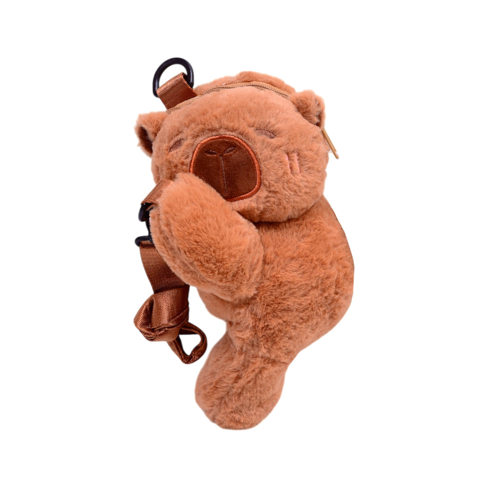 KIDS SHOULDER STAFF FUR BAG 108 ZHS-26 BROWN W.G
