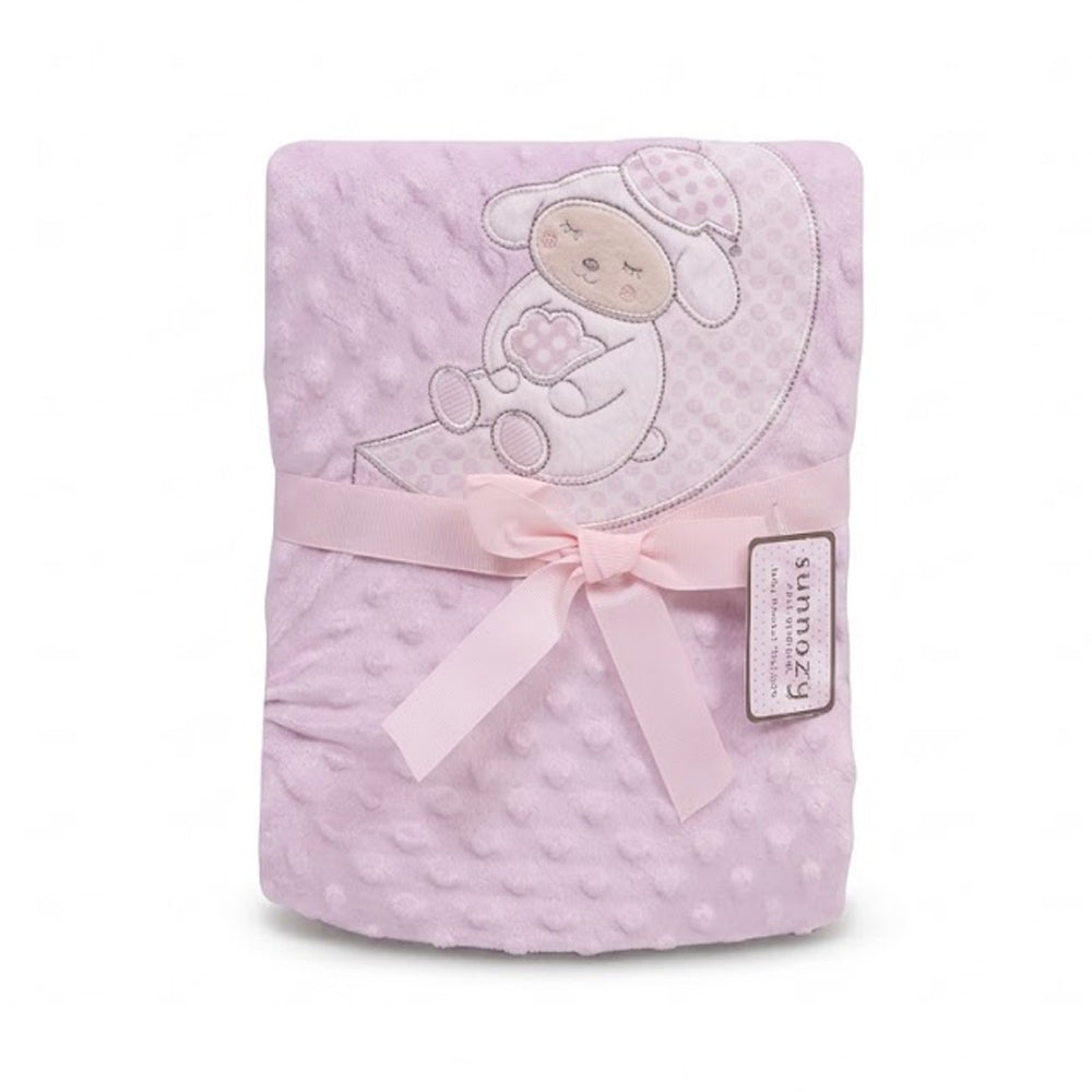 BABY FLEECE WRAPPING SHAWL LIGHT PURPPLE IR XYBL02 MS-22 S-2
