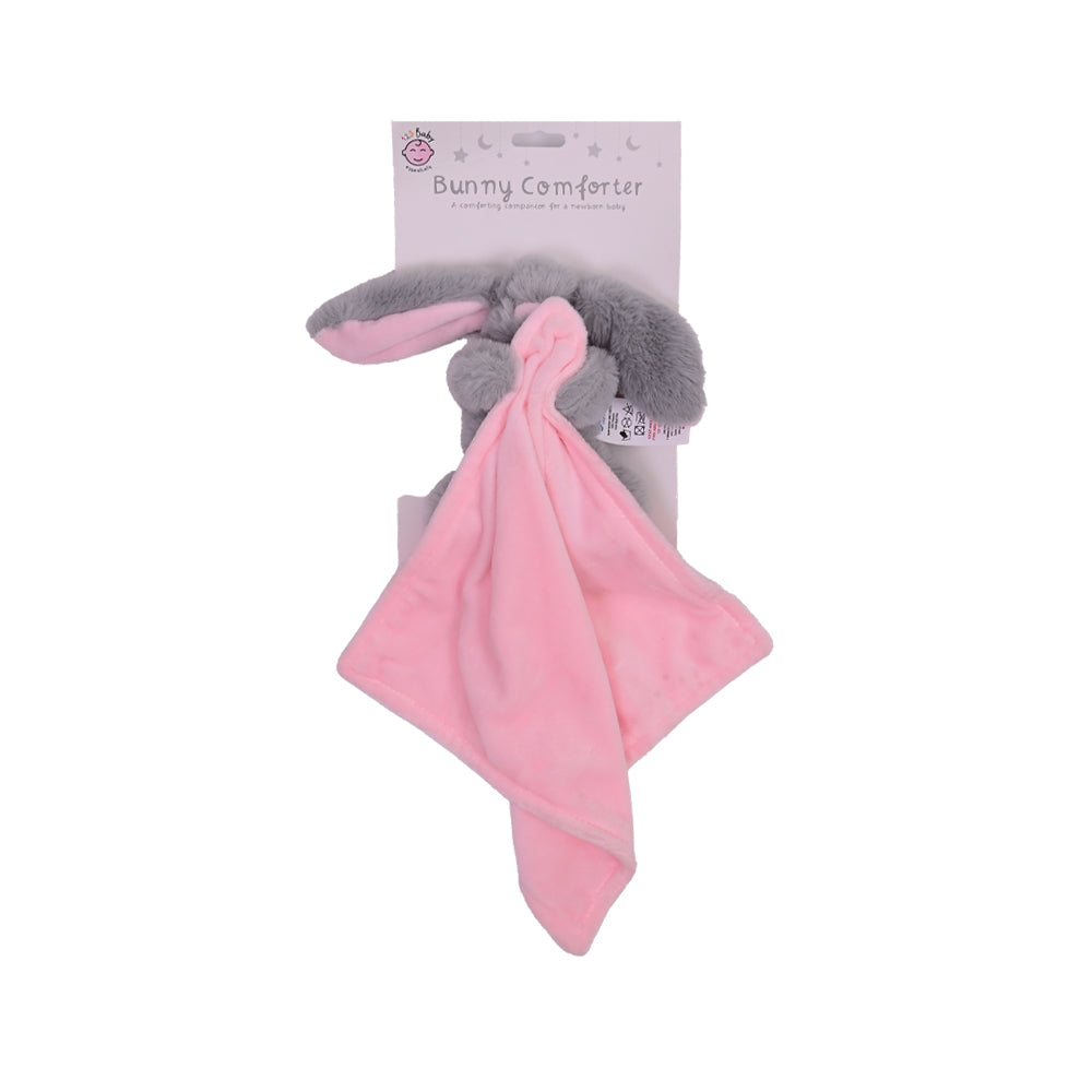 BABY SUPERSOFT FLEECE PINK NAPKIN WITH BUNNY ZS-26 123
