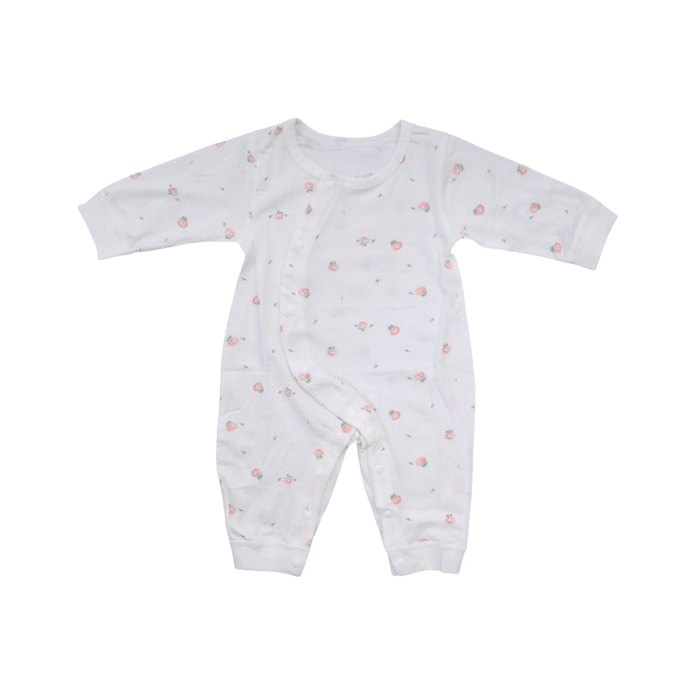 GIRLS L/S L/W ROMPER OFFWHITE PRINTED N.B ZHS-26 9262 I.G