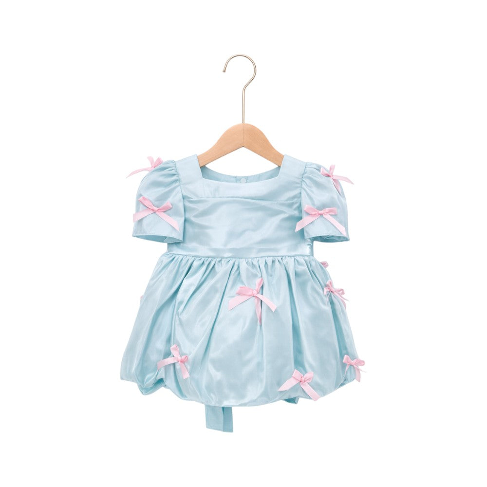 GIRLS S/S FANCY FROCK H&R VA1940 C-GREEN IR-26