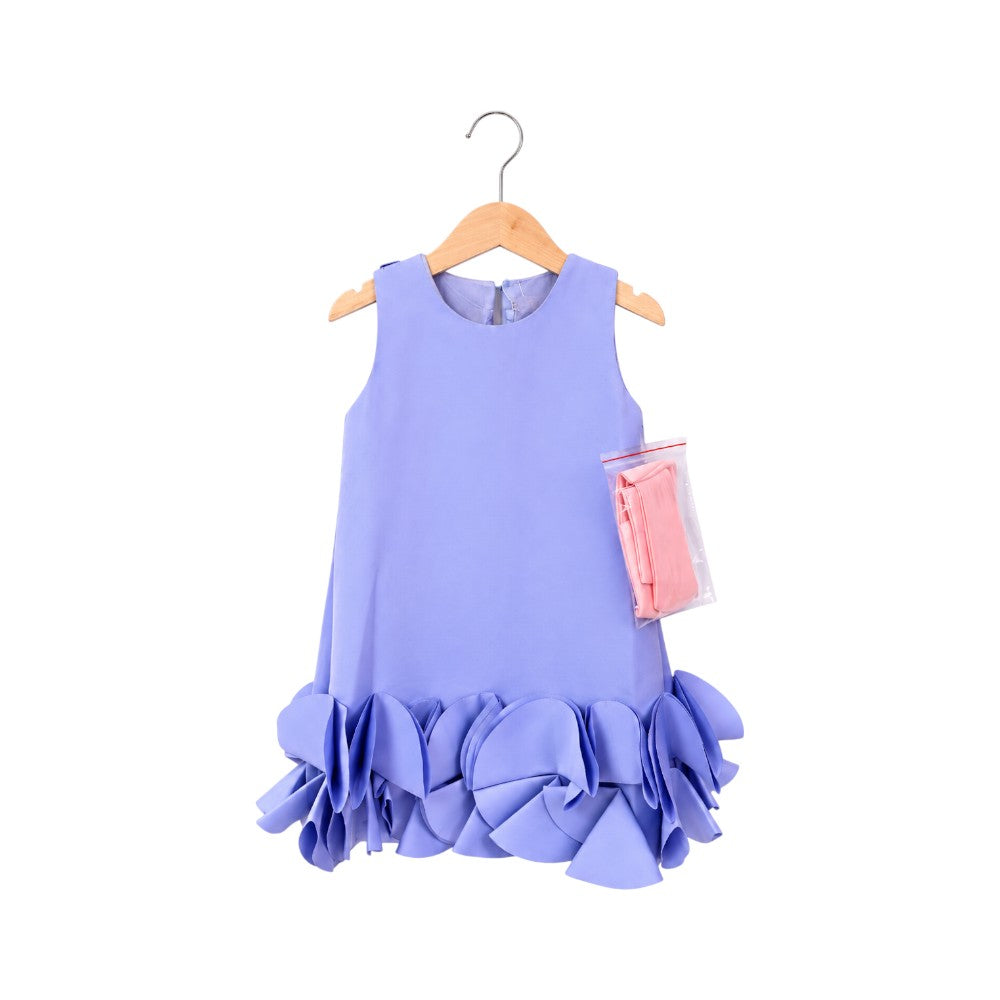 GIRLS S/L 2PCS FANCY FROCK H&R TV2414 LILAC IR-26
