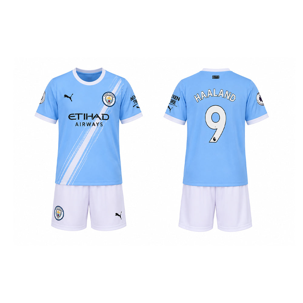 HAALAND 2PC FOOT-BALL JERSEY SKY-BLU/WHT IRS-26 2-3 YEAR 018