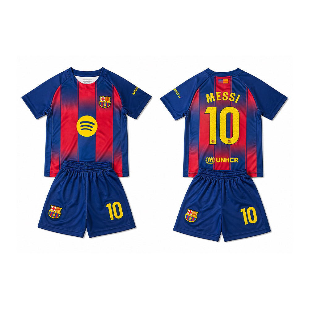 MESSI 2PC FOOT-BALL JERSEY NAVY/RED IRS-26 2-3 YEAR 007