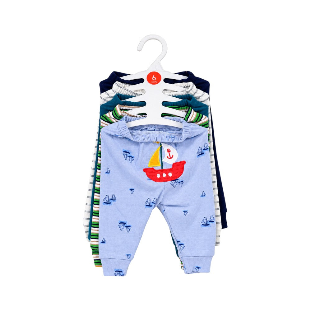 BOYS 5PCS PAJAMA SET C2111-3-A IR-26 MULTI 3-6M