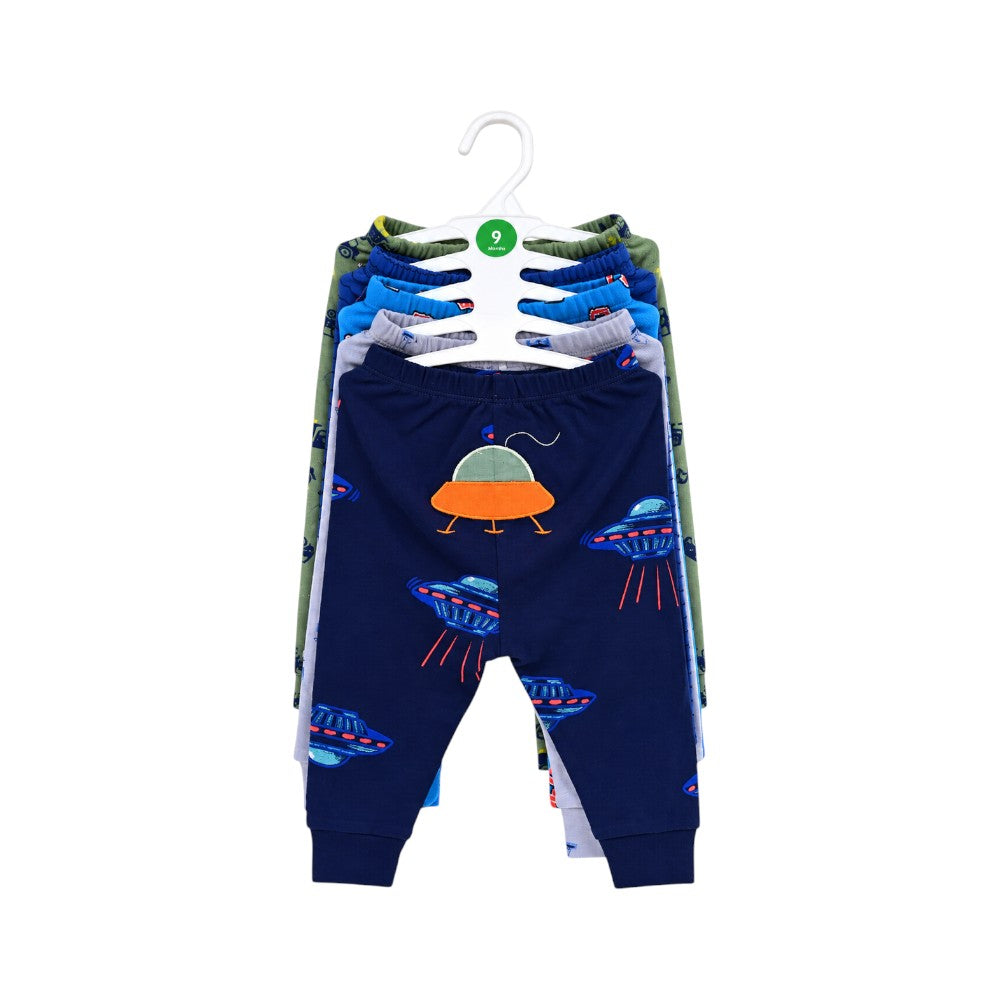 BOYS 5PCS PAJAMA SET C2111-3-A IR-26 MULTI 6-9M