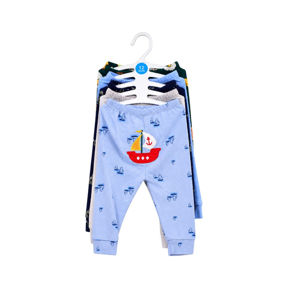 BOYS 5PCS PAJAMA SET C2111-3-A IR-26 MULTI 9-12M
