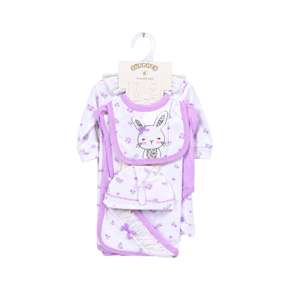 GIRLS 6PC GIFT SET HANGER PURPLE 0.3M S-6326 IR-26