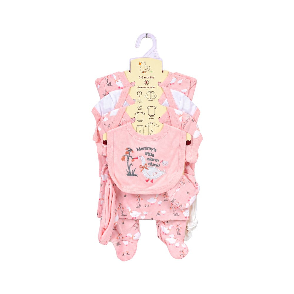 GIRLS 8PC GIFT SET HANGER PEACH 0.3M S-8322 IR-26