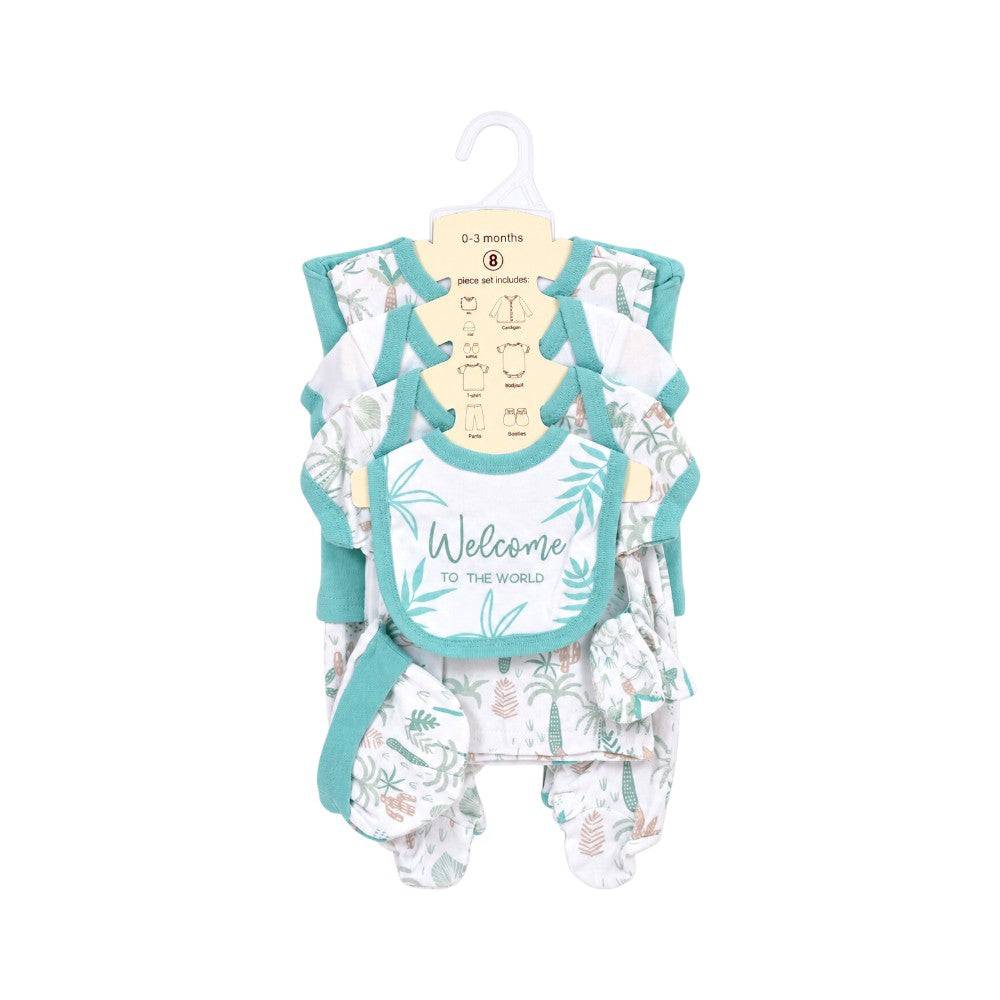 BOYS 8PC GIFT SET HANGER SEE-GREEN 0.3M S-8323 IR-26