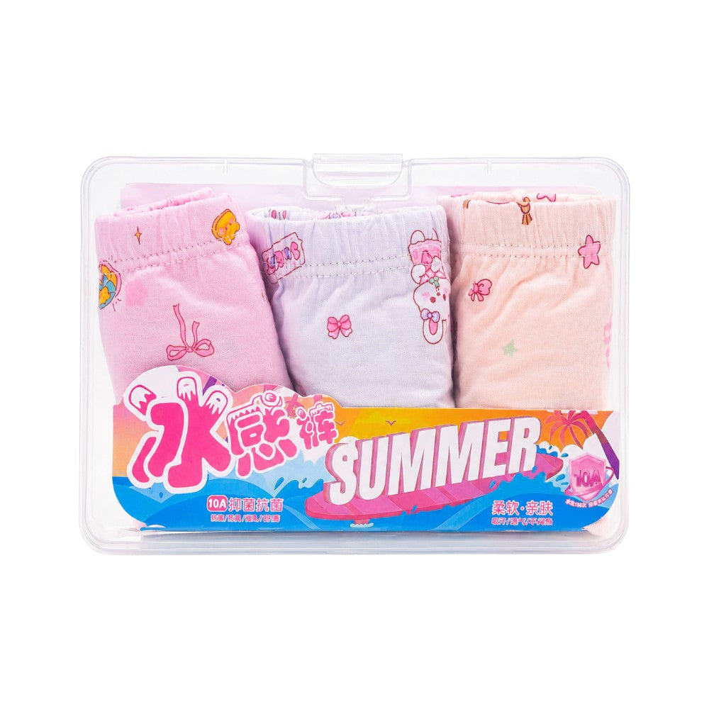 GIRLS BOXER 3PC PACK 120 4-5YEAR MULTY COLOUR IR-26 D001