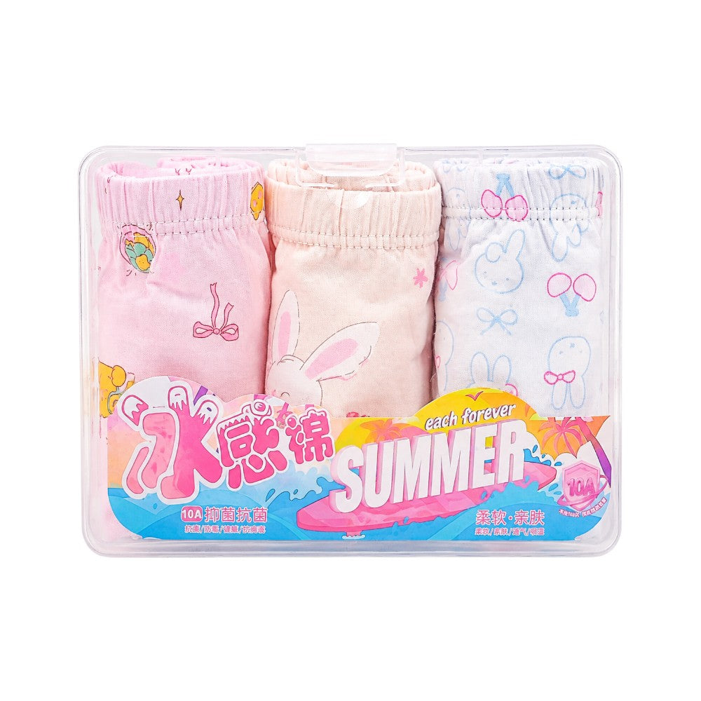GIRLS BOXER 3PC PACK 140 6-7YEAR MULTY COLOUR IR-26 D001