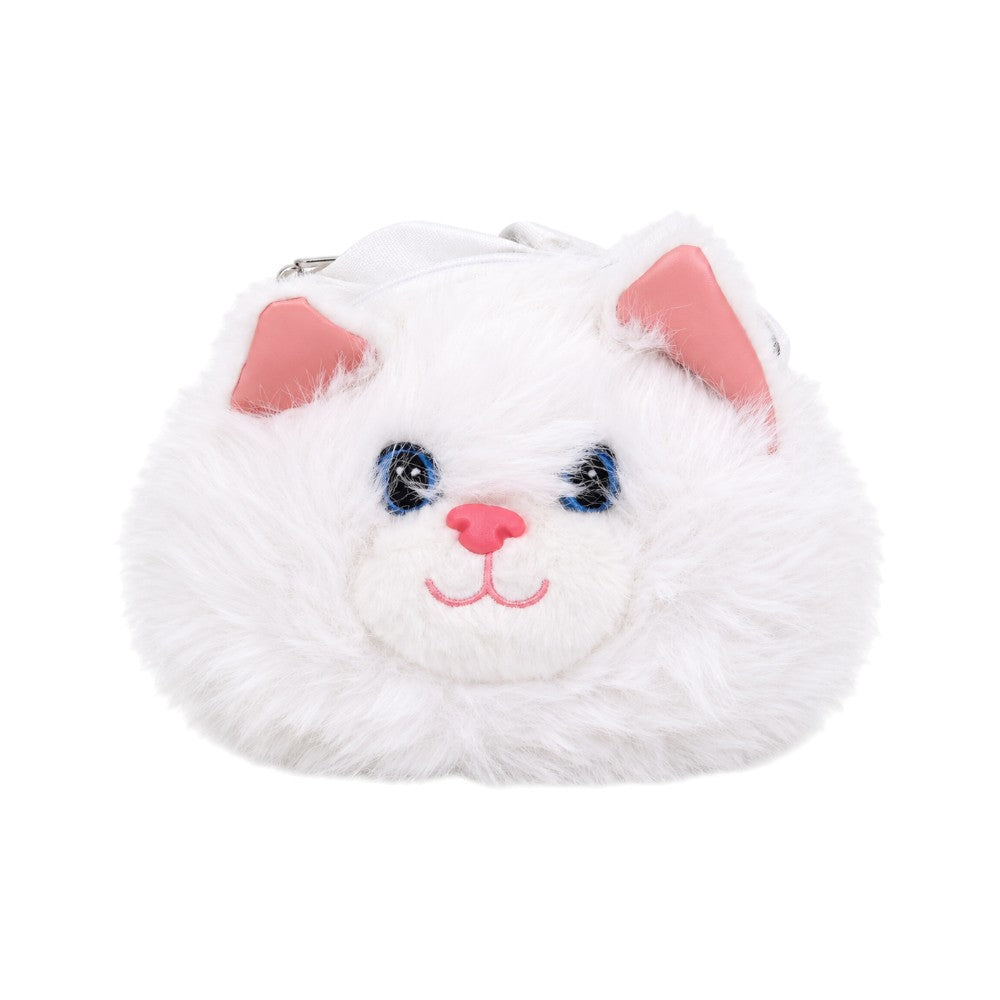 BABY FUR PURSE STUFF BAG CAT 102 WHITE ZHW-26 W/G