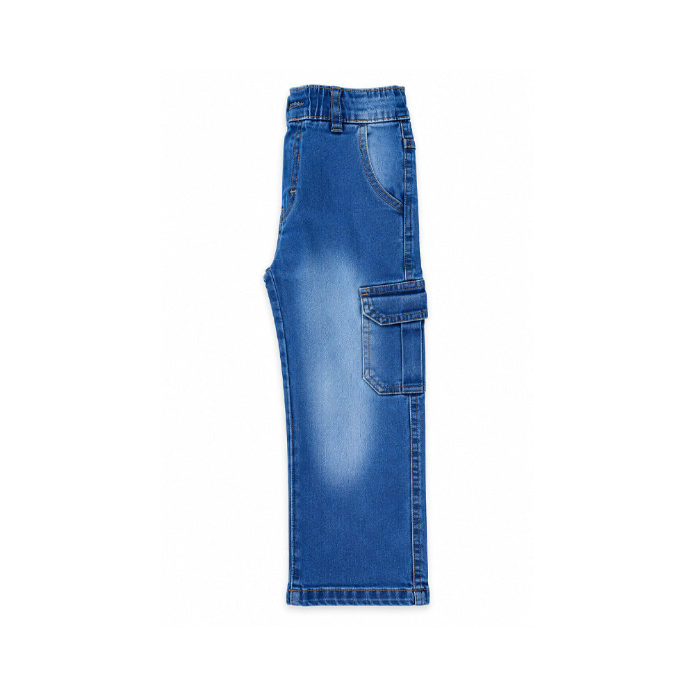 BOYS DENIM JEAN BAGGY 0102 L-BLUE ZHW-26 W/G