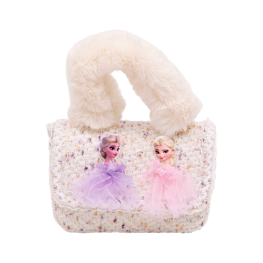 GIRLS CLUTCH PURSE OFF WHITE10 ZHS-26  W.G