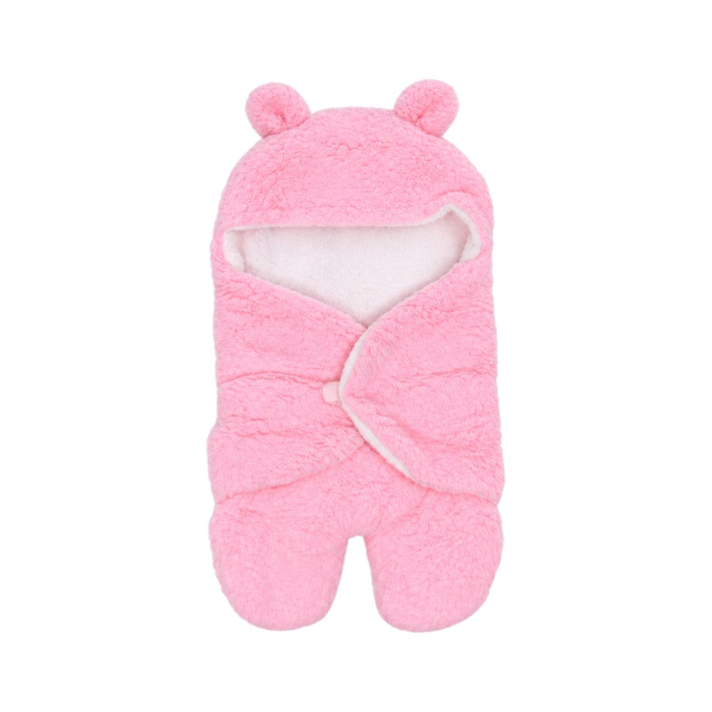 BOYS FLEECE SWADDLE PINK (60X70CM) YK-1 IR-26