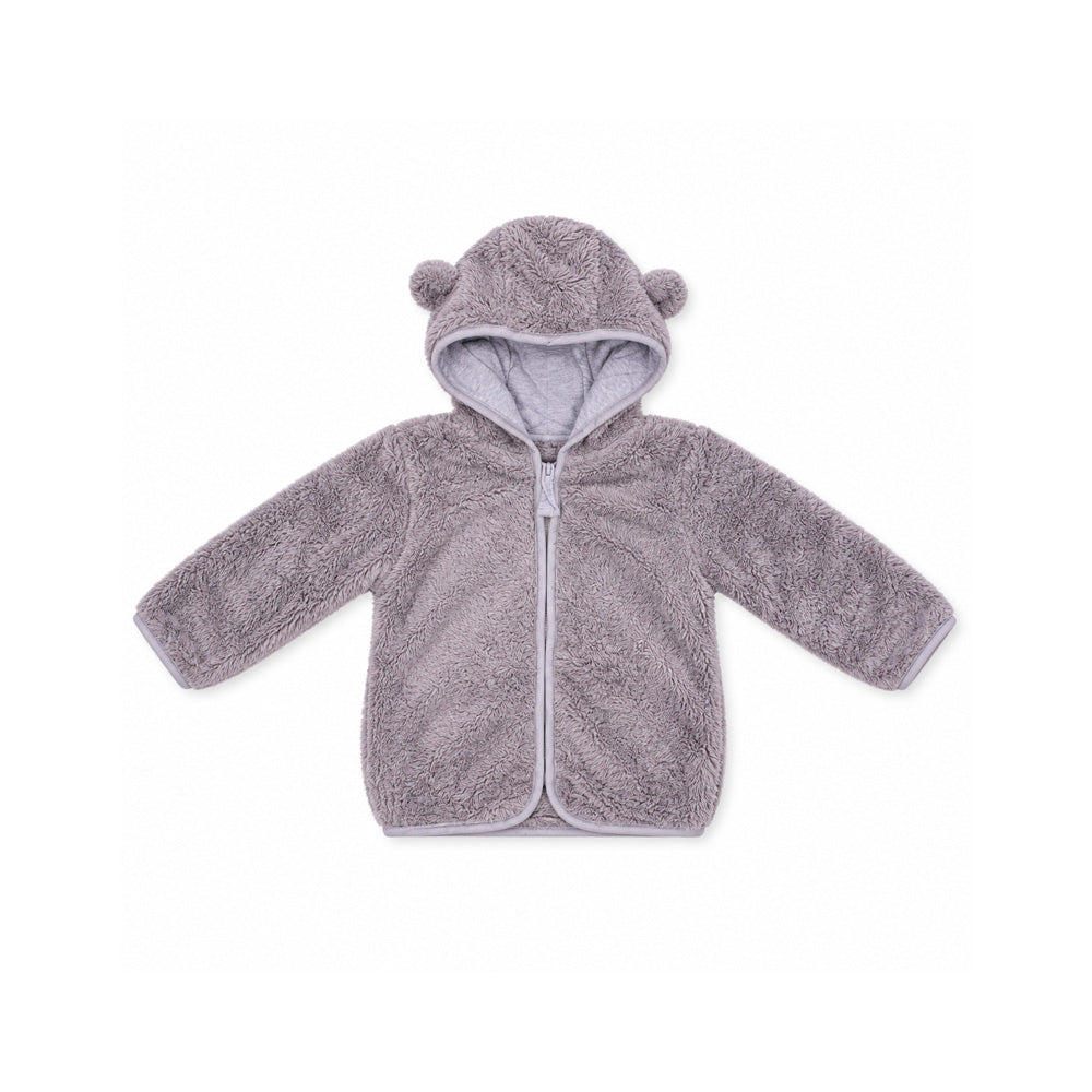BOYS L/S FLEECE HOODIE  GRAY YK-2 IR-26