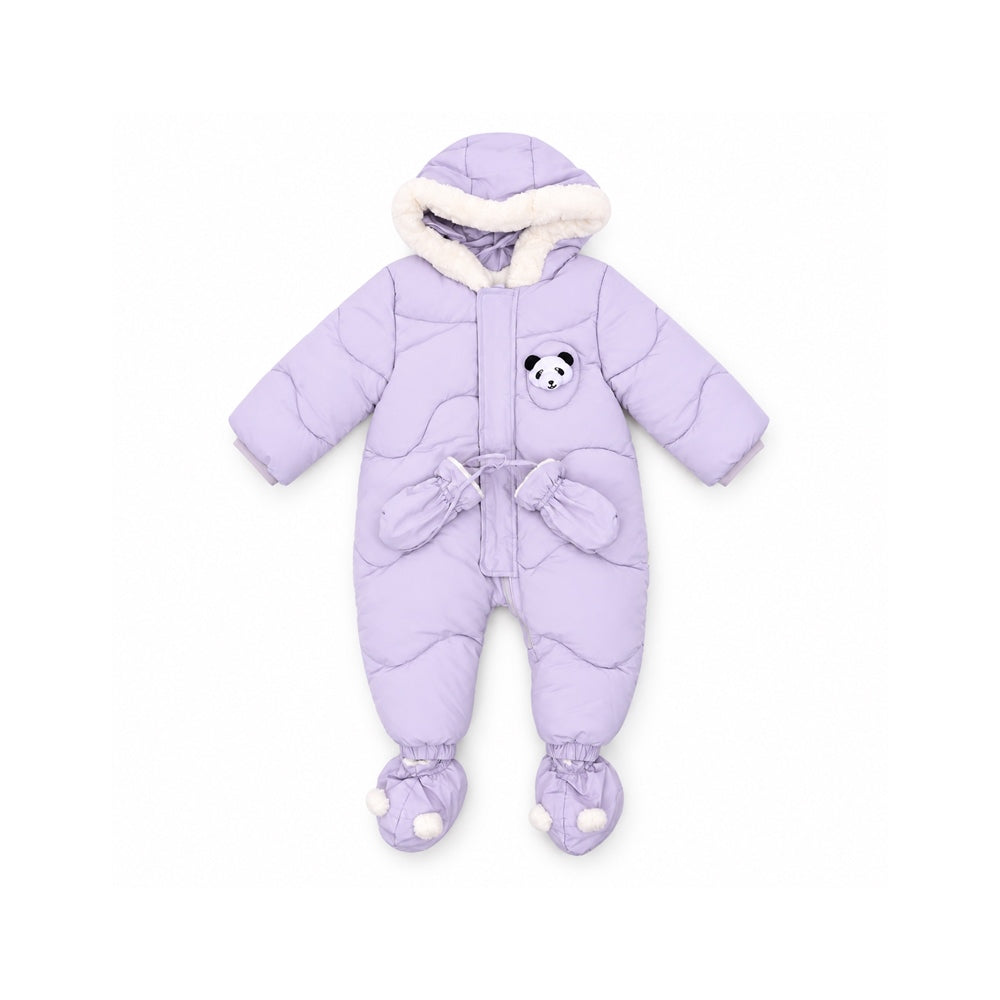 BOYS L/S QUILTED ROMPER GRAY YK-13 IR-26