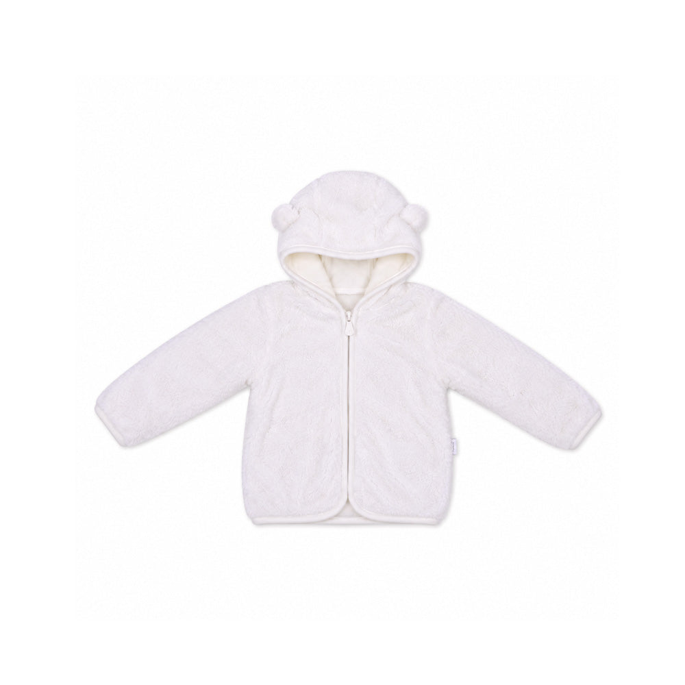 BOYS L/S FLEECE HOODIE  WHITE YK-2 IR-26