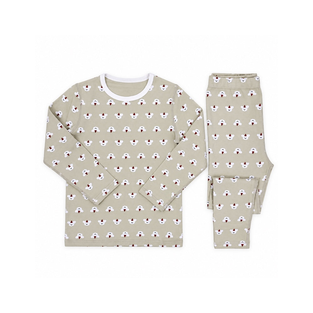 GIRLS L/S DUCKLINGS 2PC SLEEPING SUIT GREEN IR-26 62009