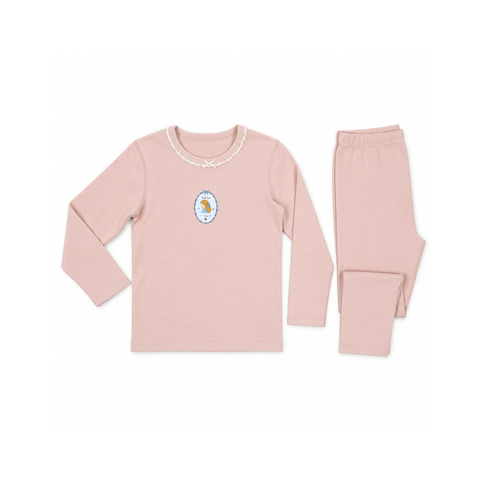 GIRLS L/S DUCKLINGS 2PC SLEEPING SUIT SKIN IR-26 62032