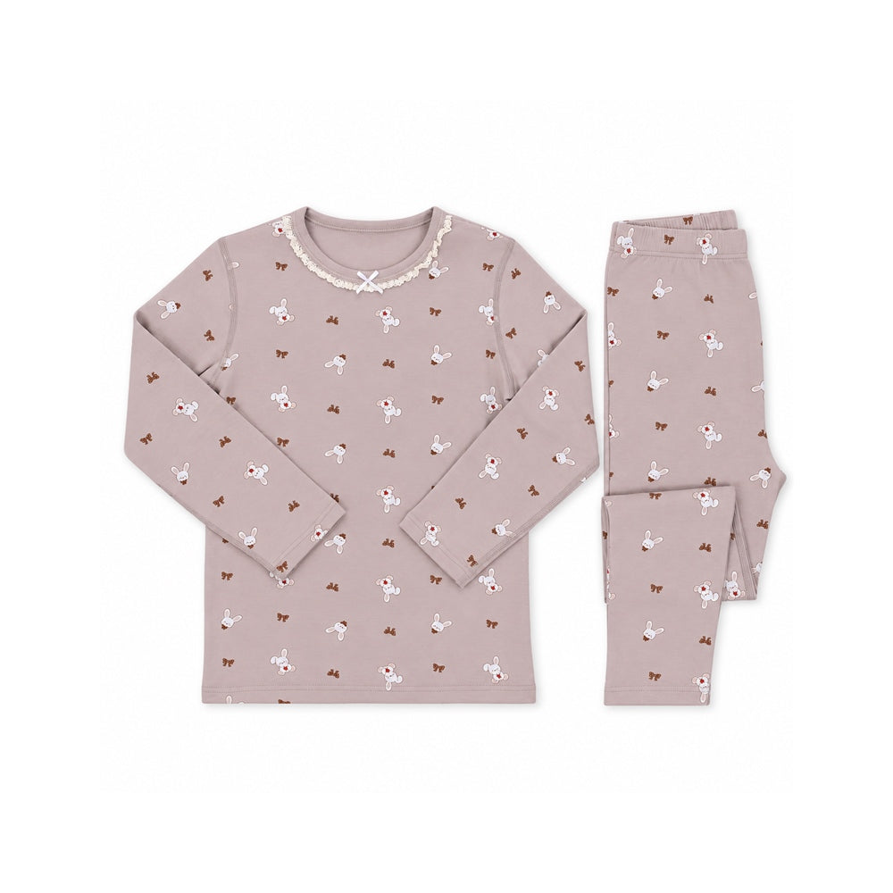 GIRLS L/S DUCKLINGS 2PC SLEEPING SUIT SKIN IR-26 62010