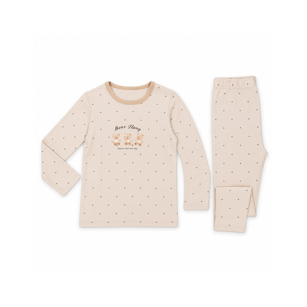 GIRLS L/S DUCKLINGS 2PC SLEEPING SUIT APRICOT IR-26 620