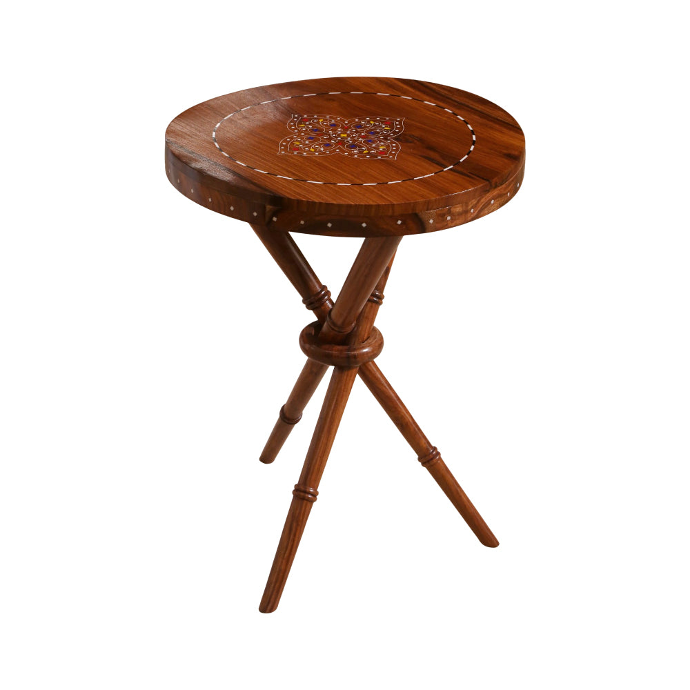 WOODEN TABLE ROUND SOLD-12
