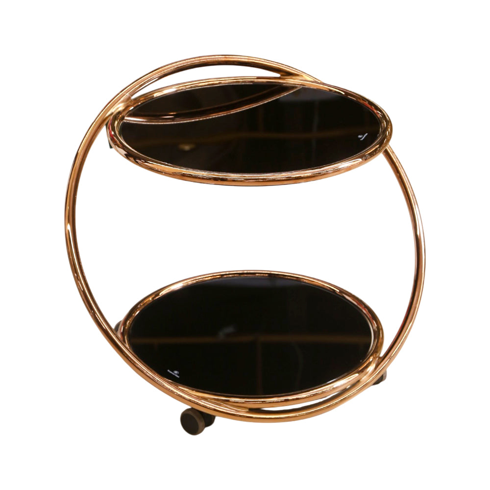 COFFEE TABLE IR D306A A+B ROSE GOLD