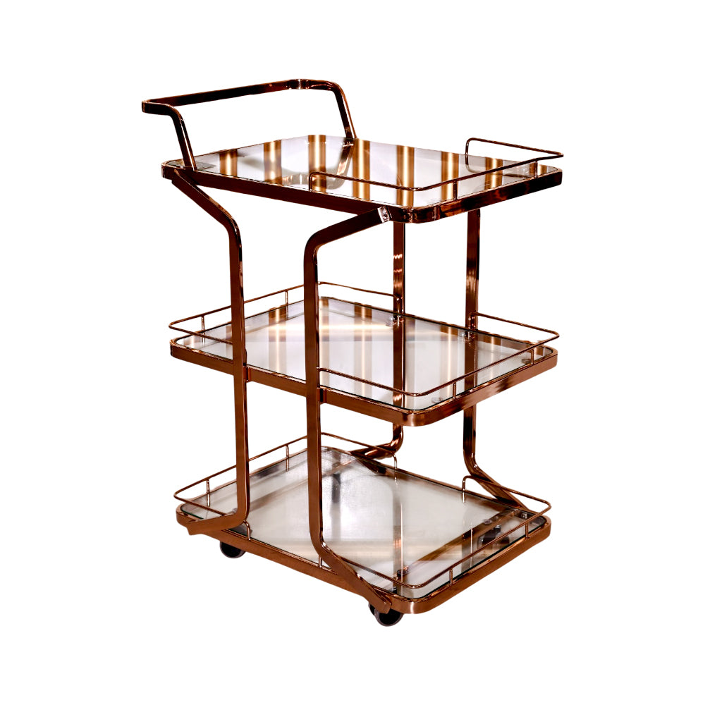 TEA TROLLEY IR D626 A+B ROSE GOLD