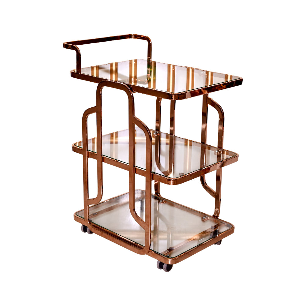 TEA TROLLEY IR D919 A+B ROSE GOLD