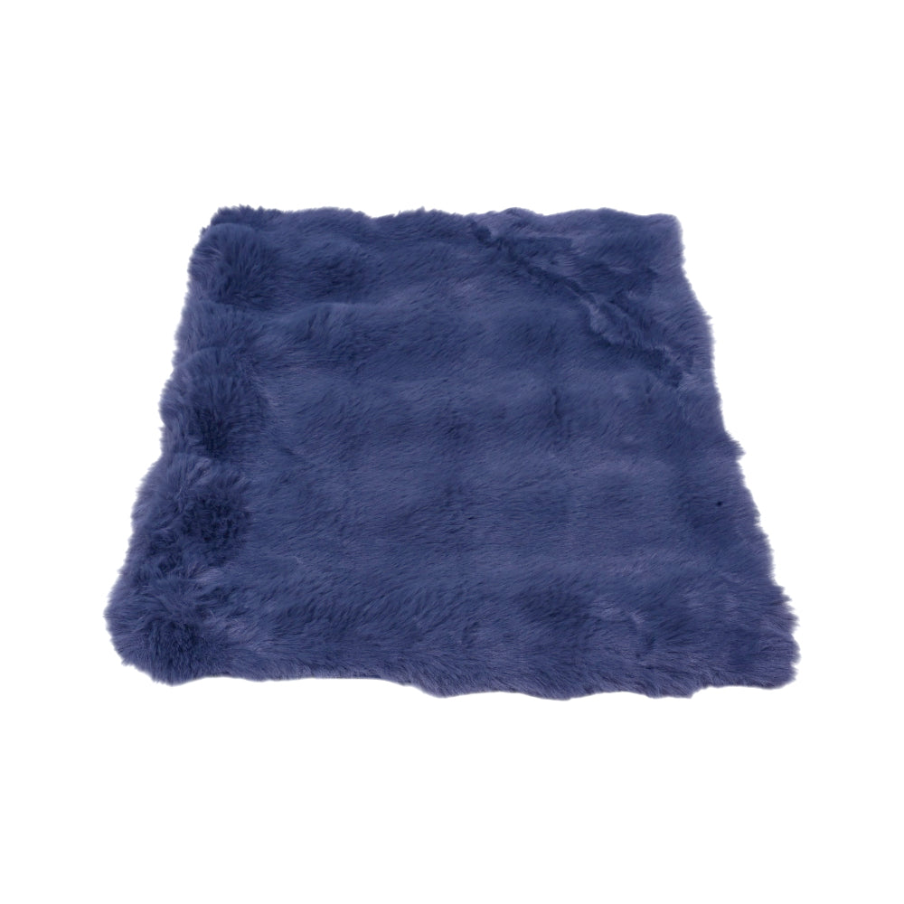 TH CUSHION COVER SQUARE FUR D GREY