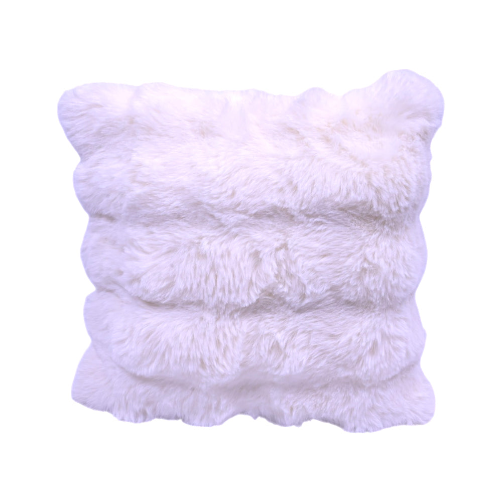 TH CUSHION COVER SQUARE FUR OFF WHITE