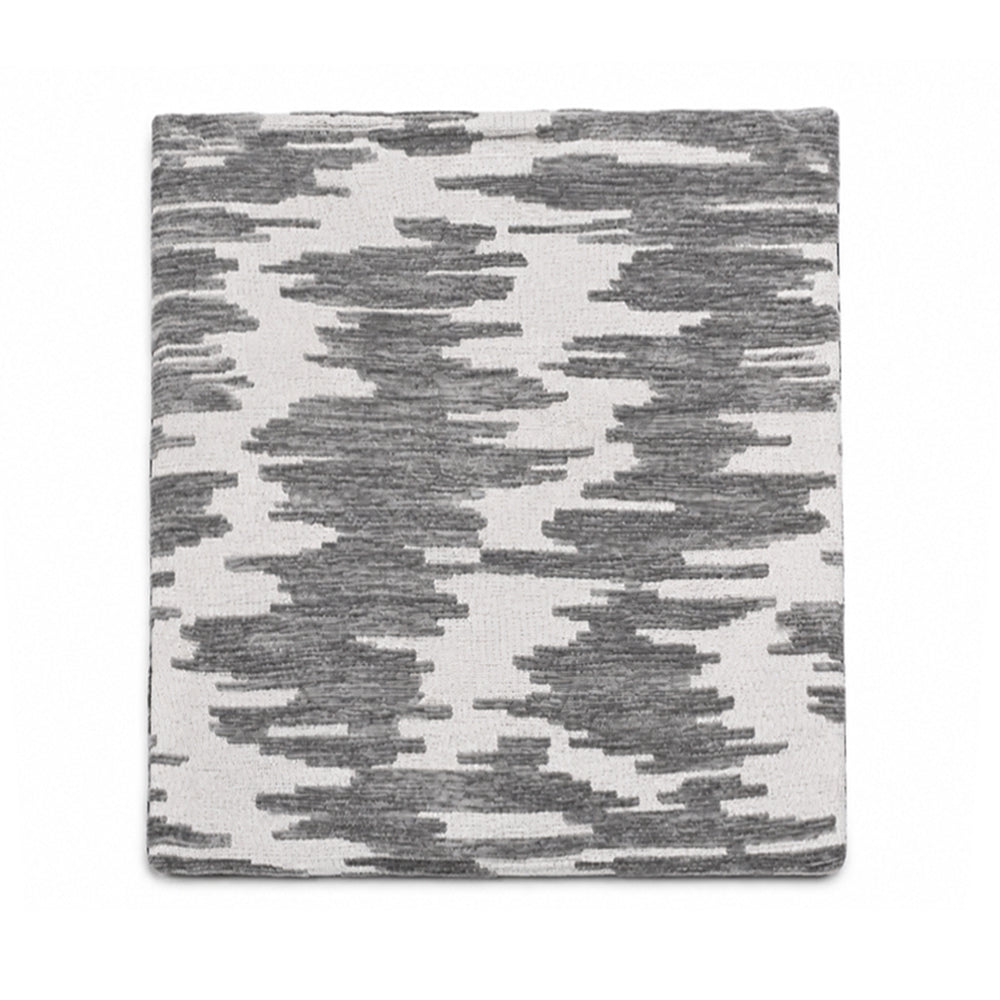 TH CUSHION COVER VELVET JACQUARD PATTERN GREY