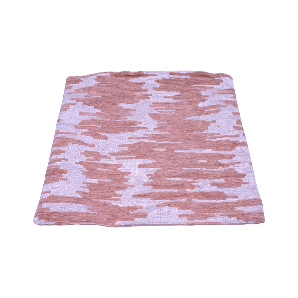 TH CUSHION COVER VELVET JACQUARD PATTERN TEA PINK