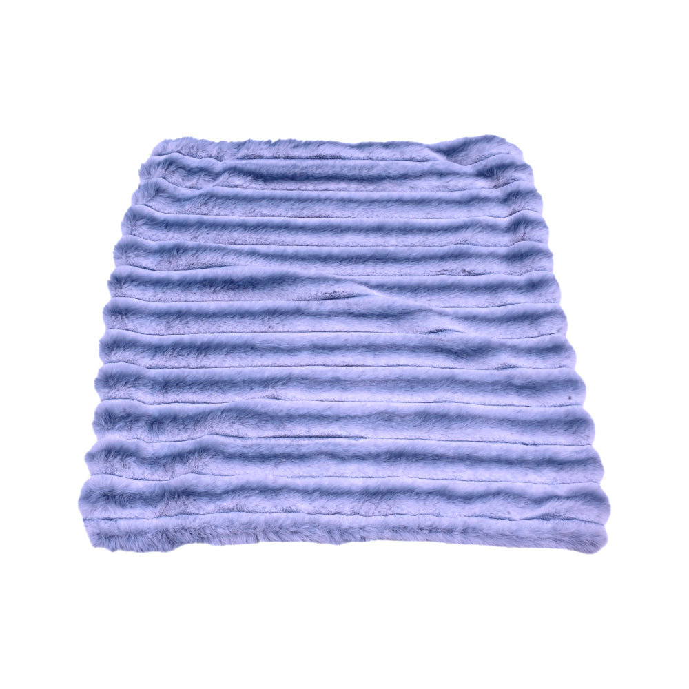 TH CUSHION COVER STRIPE FUR GREY