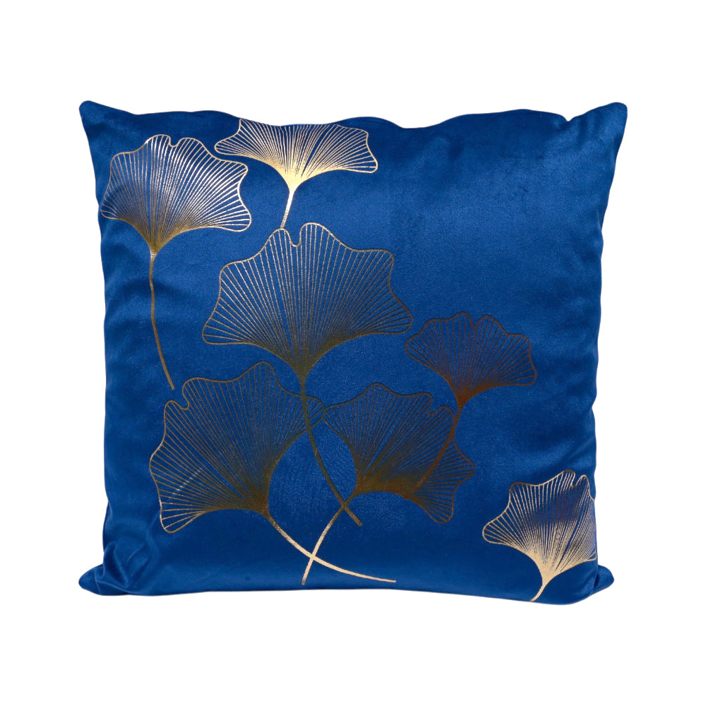 TH CUSHION COVER FOIL PRINT TEAL
