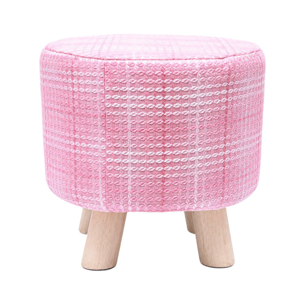 FUR STOOL PINK IR 36073-13
