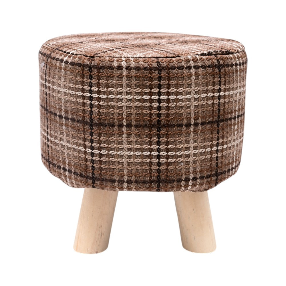 FUR STOOL BROWN IR 36073-14