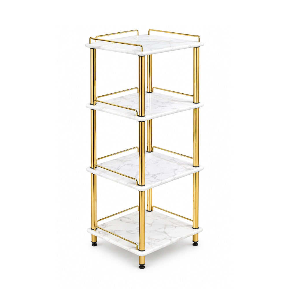 FLOWER STAND 5STEP SQUARE FS5 WHITE MARBLE E02