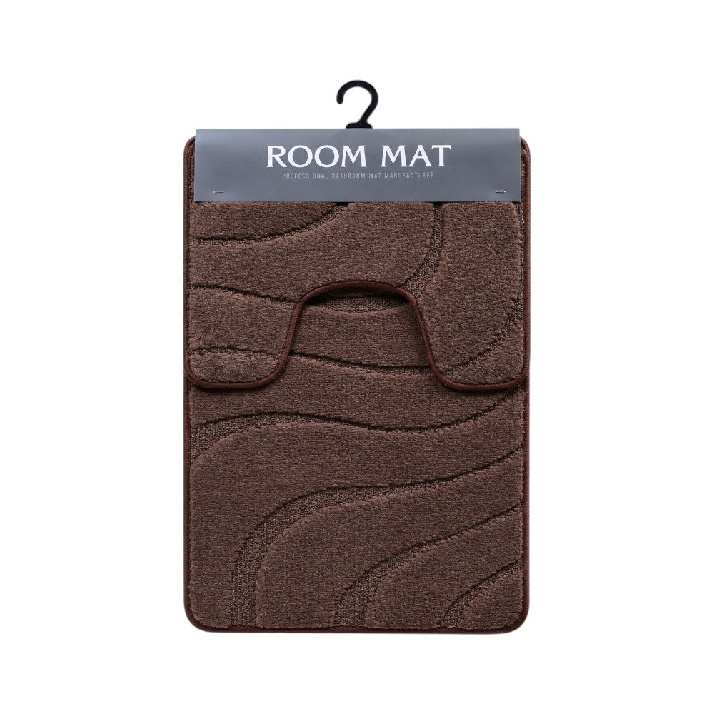 BATH MAT 2PC SET IR  48X78/39X48U DD-85