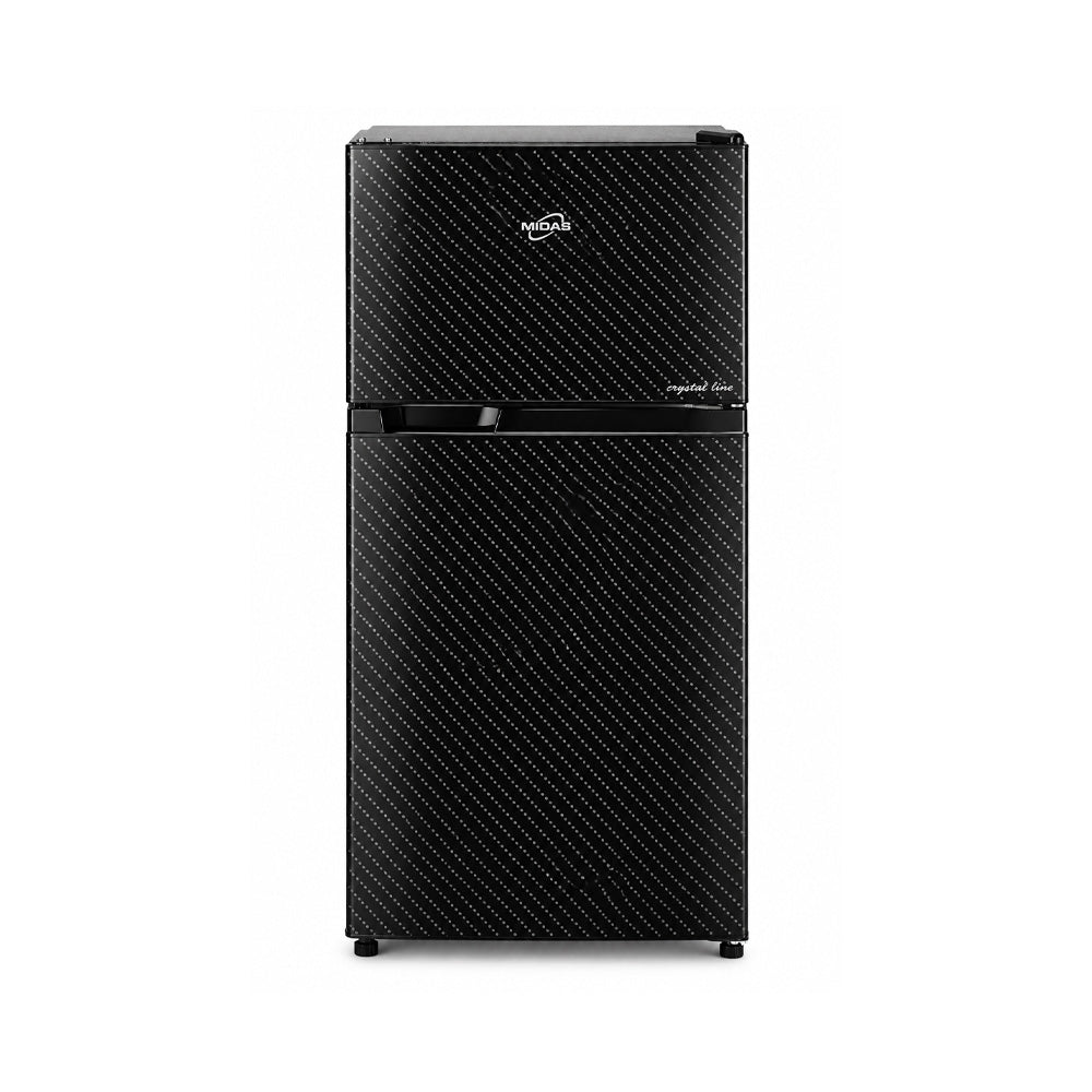 MIDAS REFRIGERATOR REF-8000 BLACK WITH GLASS DOTED