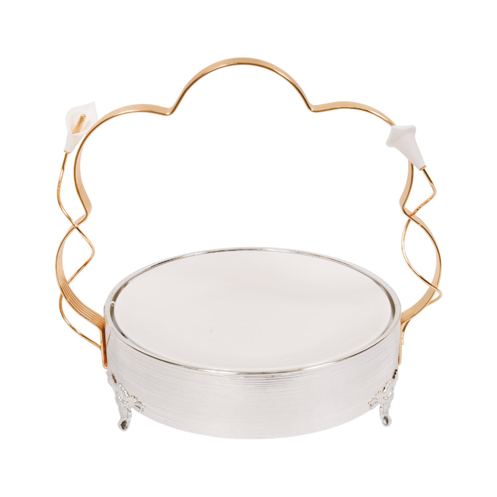 DISH WITH HANDLE SILVER 87-7 (M)