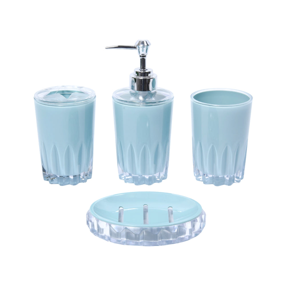 BATHROOM SET 4PC ACRYLIC PURPLE 7006