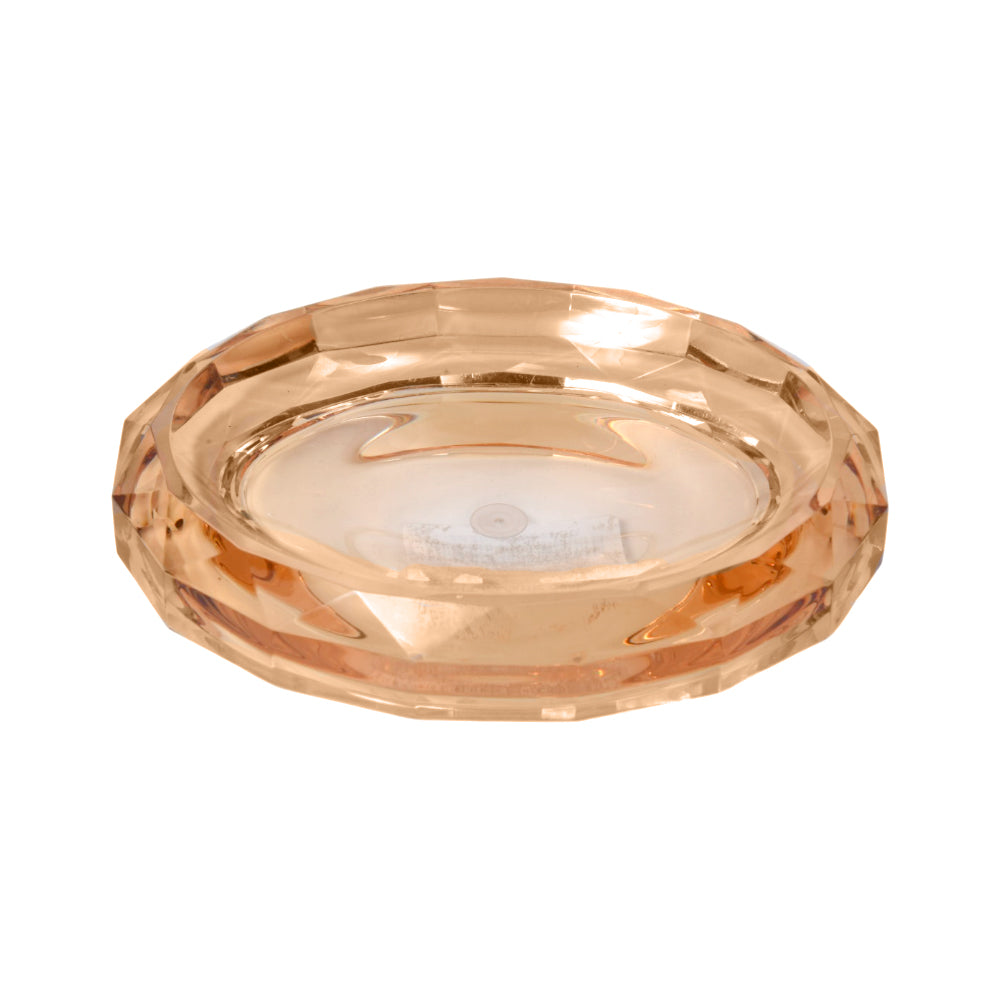 SOAP DISH ACRYLIC OVAL GOLDEN 6819C