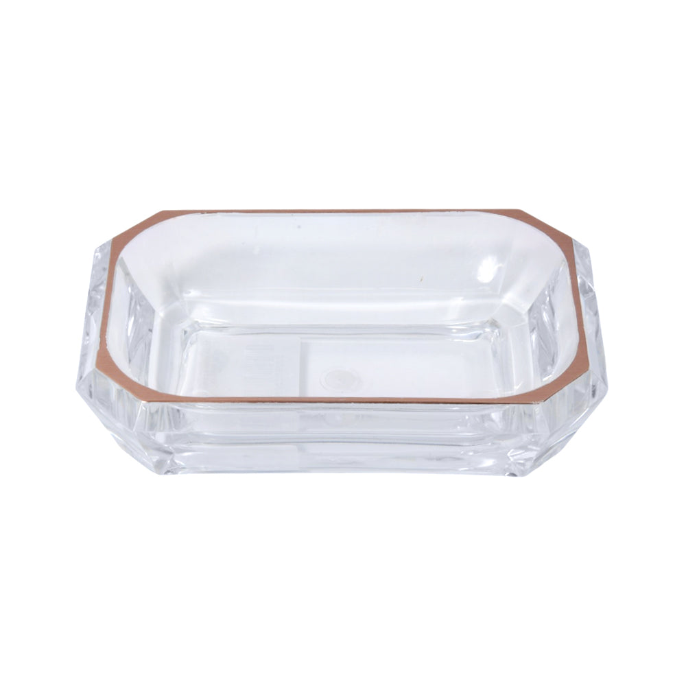 SOAP DISH ACRYLIC SQUARE COPPER 6812-LR
