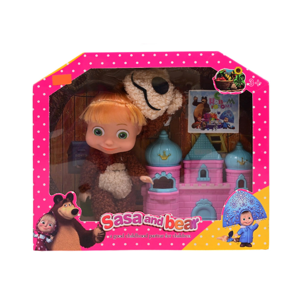 2401A-3 MASHA MINI DOLL W-BEAR A.I